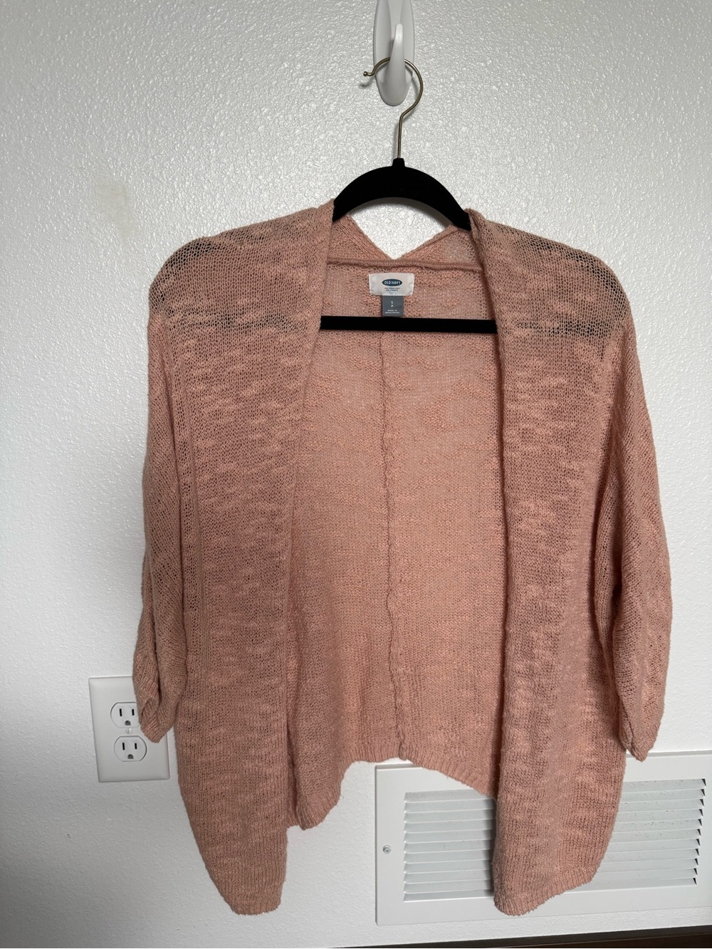 Old Navy Dusty Peach Open-Front Women's Cardigan